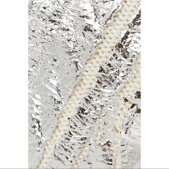 💥BRAND NEW💥 Balmain Silver Coated Knit Sweater - Picture 9 of 11
